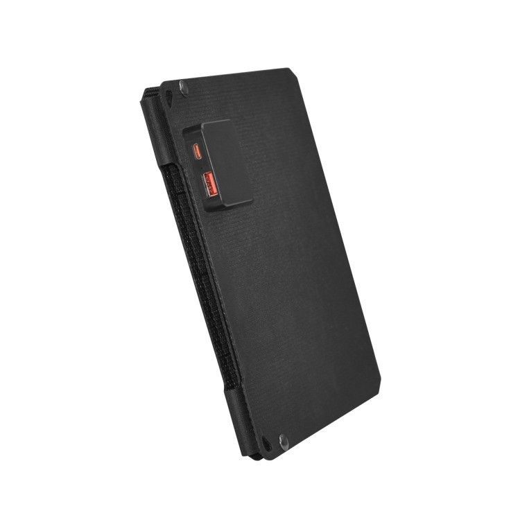 Bolsa solar portátil de 20W de célula mono con salida USB tipo-C y material de superficie ETFE