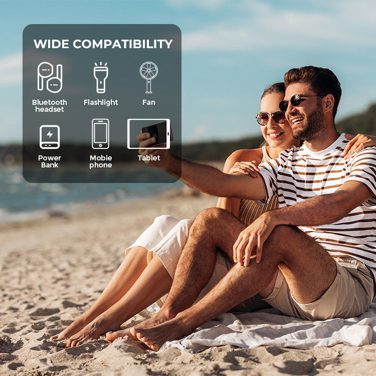 Acampada al aire libre Celular solar MONO Cargador solar de 21W con puerto USB 24% de eficiencia