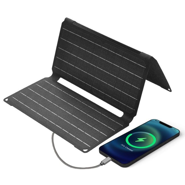 Panel solar de silicio monocristalino de 190*356*30 mm para suministro de energía de campamento portátil