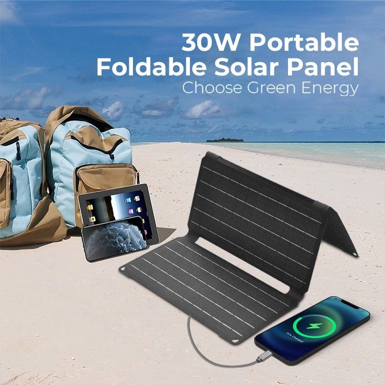 Panel solar de silicio monocristalino de 190*356*30 mm para suministro de energía de campamento portátil