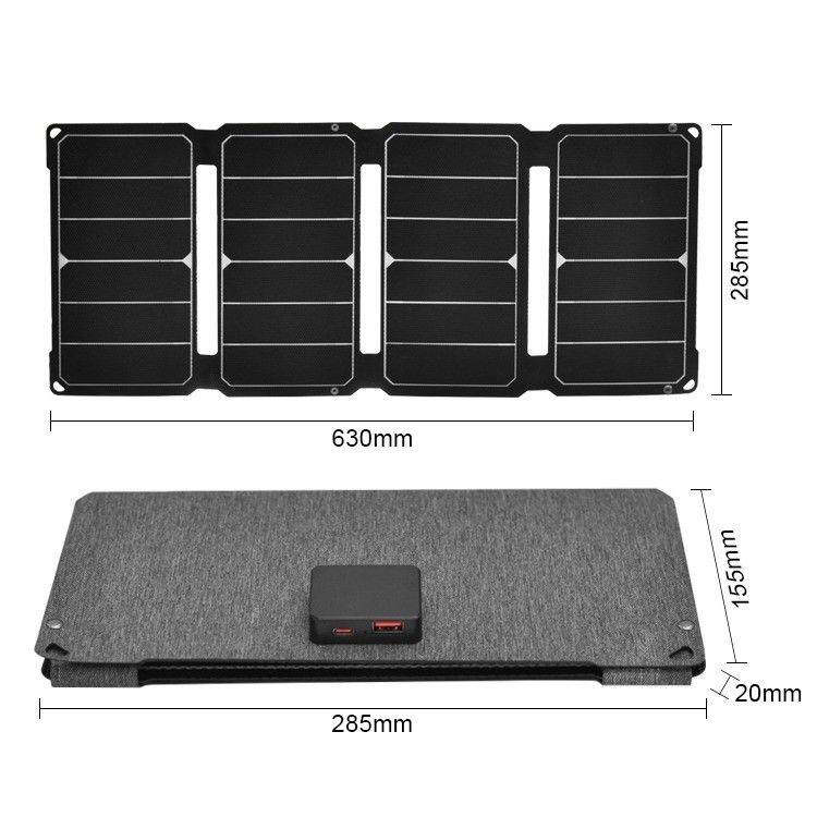 Última célula solar IP68 30W 12V panel solar plegable perfecto para otras aplicaciones