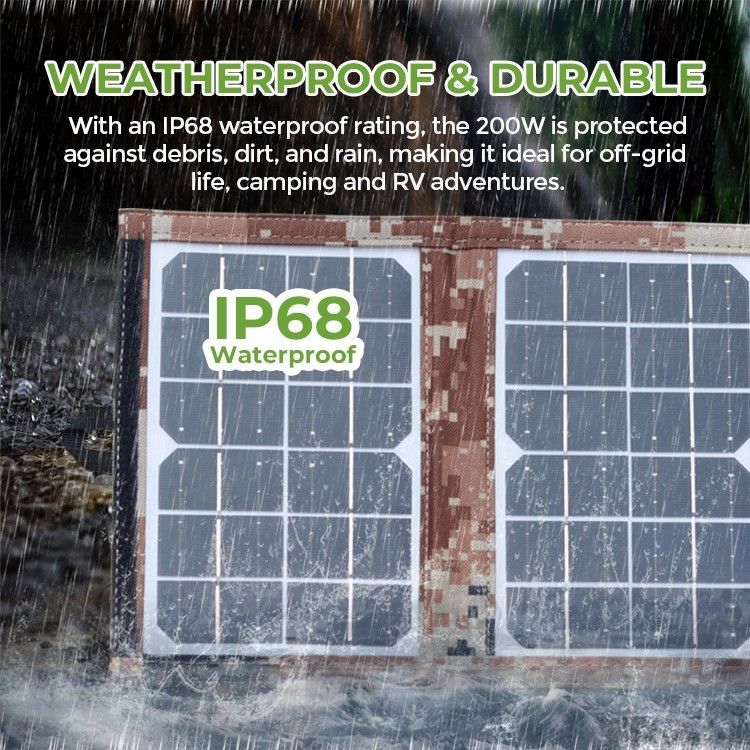 156.75mmx156.75mm Tamaño de célula 6W Panel solar portátil y plegable para acampar al aire libre