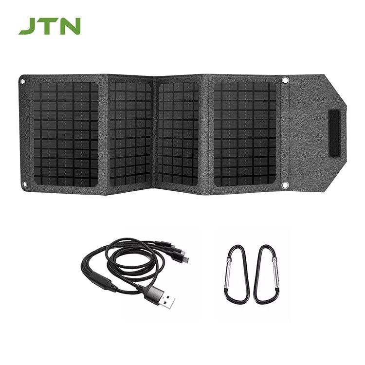 Tecnología MPPT Cargador solar portátil 24w Panel solar plegable para la carga del teléfono