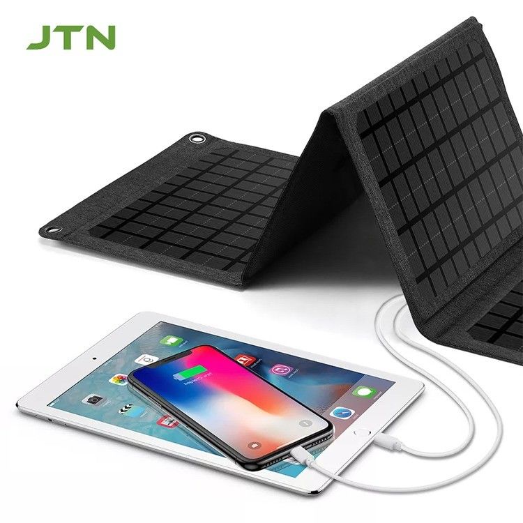 Tecnología MPPT Cargador solar portátil 24w Panel solar plegable para la carga del teléfono