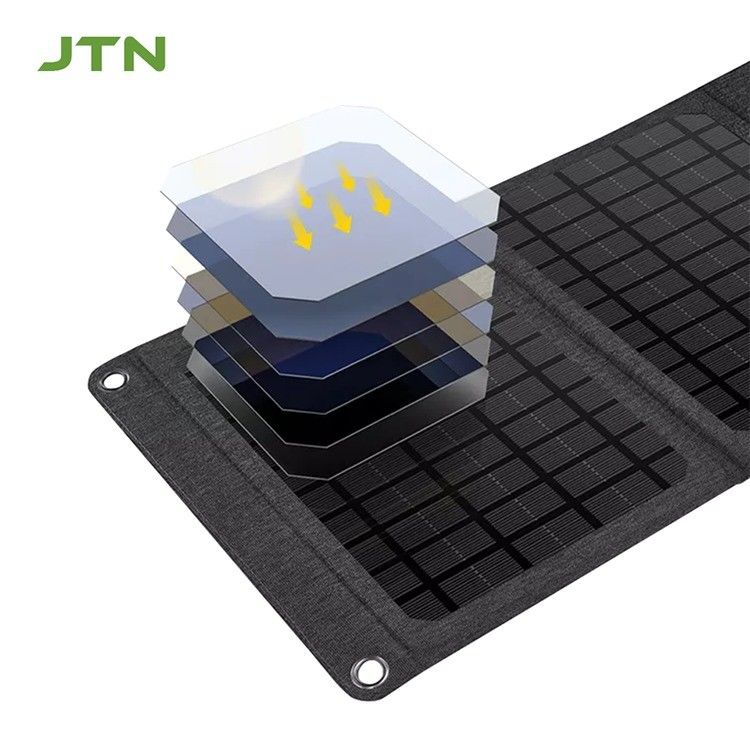 Tecnología MPPT Cargador solar portátil 24w Panel solar plegable para la carga del teléfono
