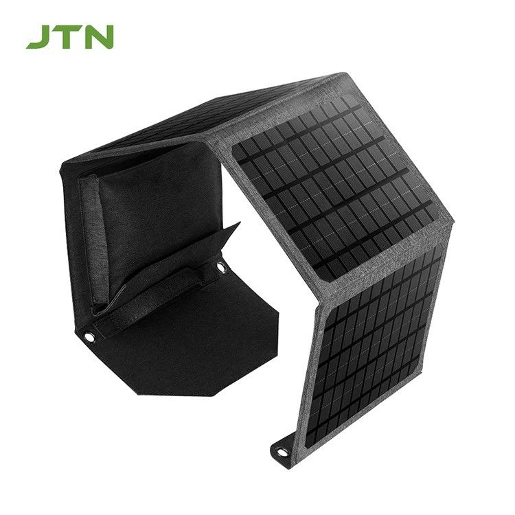 Cargador de paneles solares de diseño plegable de 24W/30W para computadoras portátiles y teléfonos al aire libre