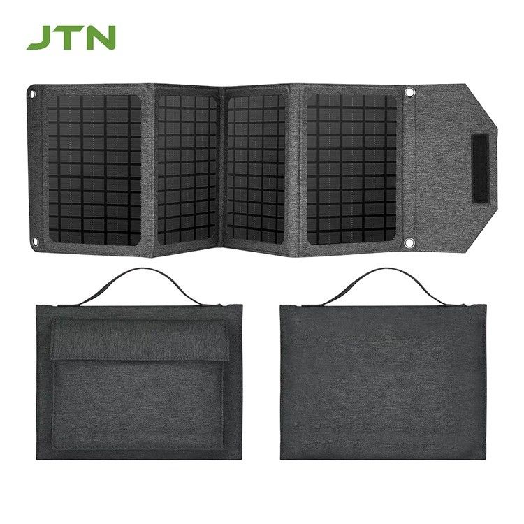Cargador de paneles solares de diseño plegable de 24W/30W para computadoras portátiles y teléfonos al aire libre