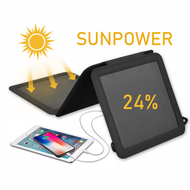Acampada 21W Solar Power Plegable Cargador Móvil Solar Panel Solar Portátil con puerto USB