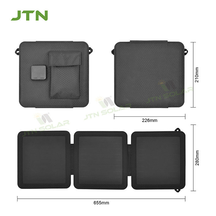 Acampada 21W Solar Power Plegable Cargador Móvil Solar Panel Solar Portátil con puerto USB