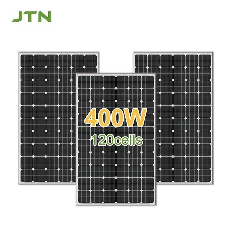 Panel solar de 400 watts con superficie de vidrio y 12 años de fabricación