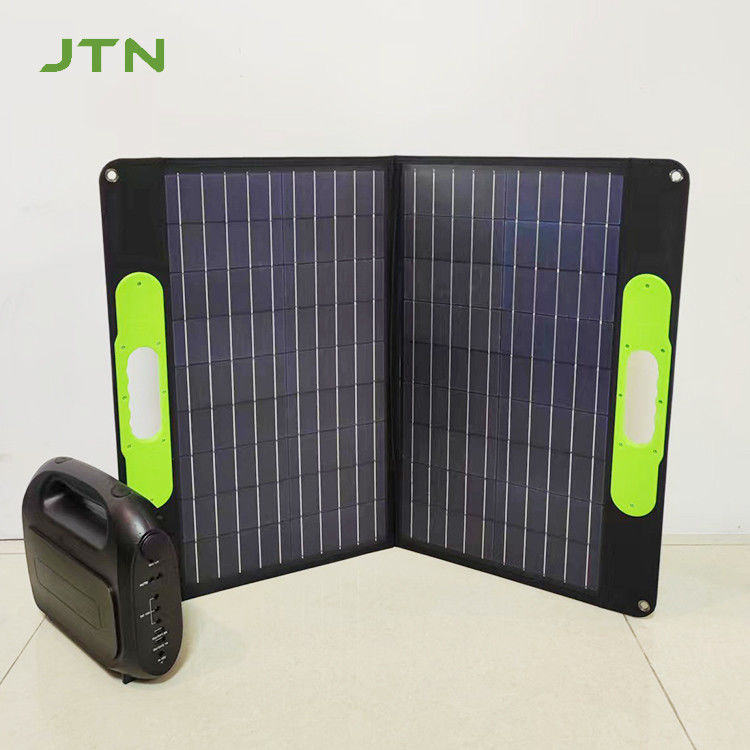 Material de superficie PET/ETFE 100W Panel de cargador solar plegable mono para camping y RV