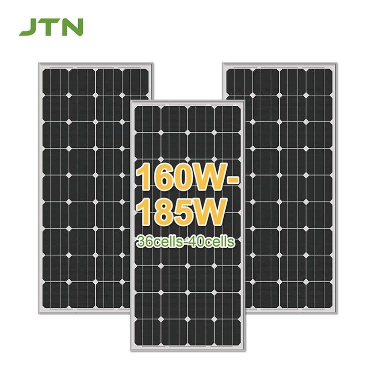 Panel solar monocristalino de 170w para RV de ahorro de energía y certificado CE/FCC/ROHS/PSE