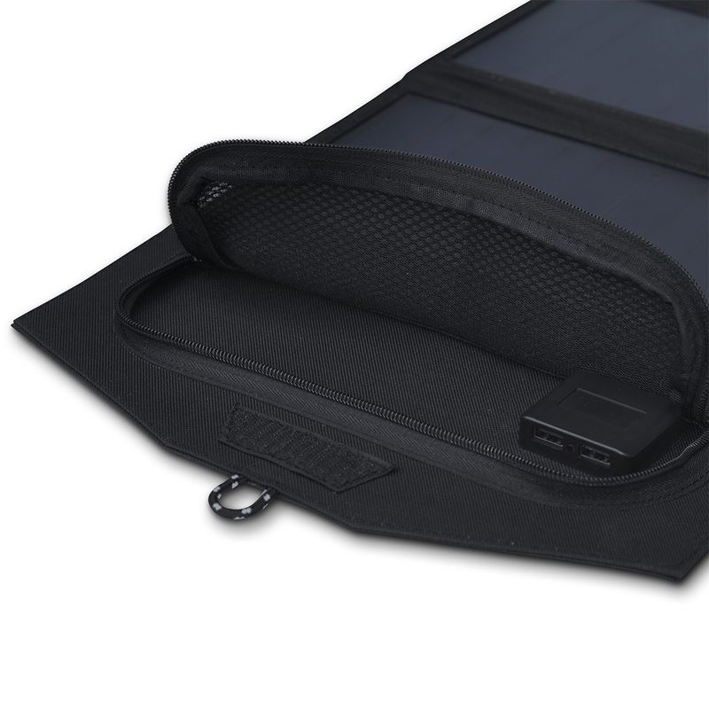 PERC tamaño de la célula 125mmx125mm 21W todo en uno panel solar plegable cargador para acampar