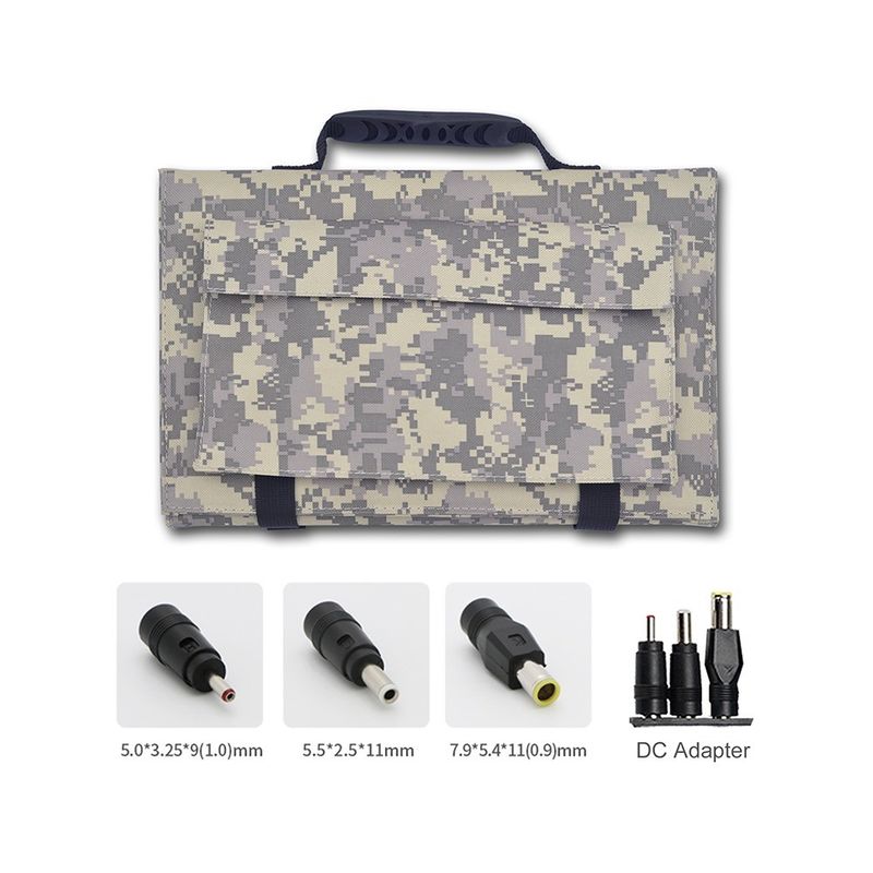 Panel solar plegable 60W 12V USB3.0 para teléfono móvil bolso plegable solar portátil impermeable