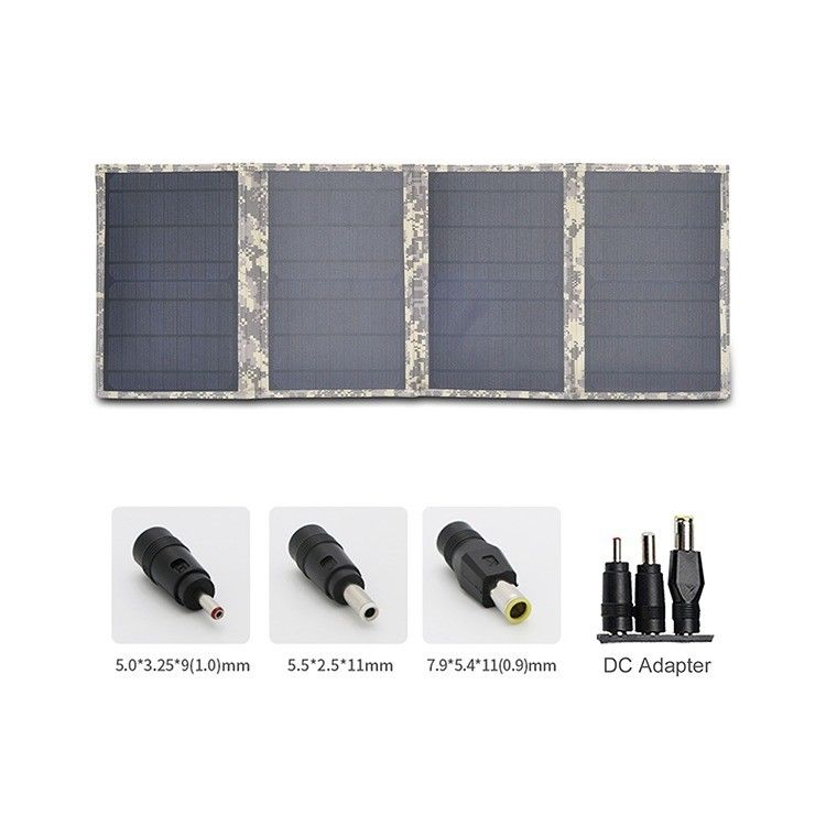 Panel solar plegable 60W 12V USB3.0 para teléfono móvil bolso plegable solar portátil impermeable