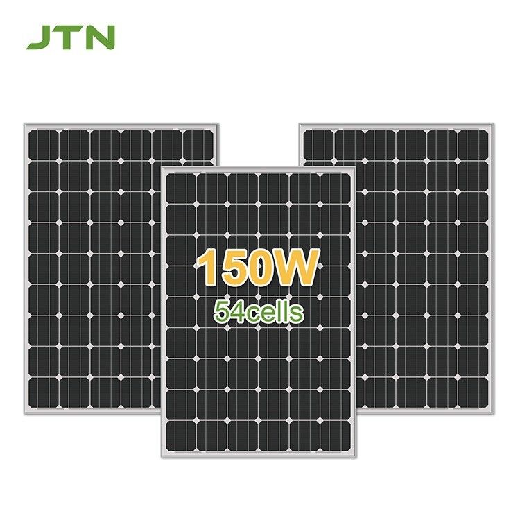 Celulas solares monocristalinas negras de 18 V y 24 V Paneles fotovoltaicos de película delgada 150W 160W 170W 180W
