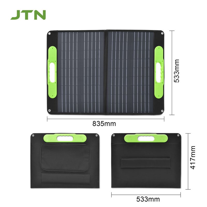 Panel solar plegable de acampada PET USB 3.0 40w 50w 60w 80w 18v Panel solar plegable portátil