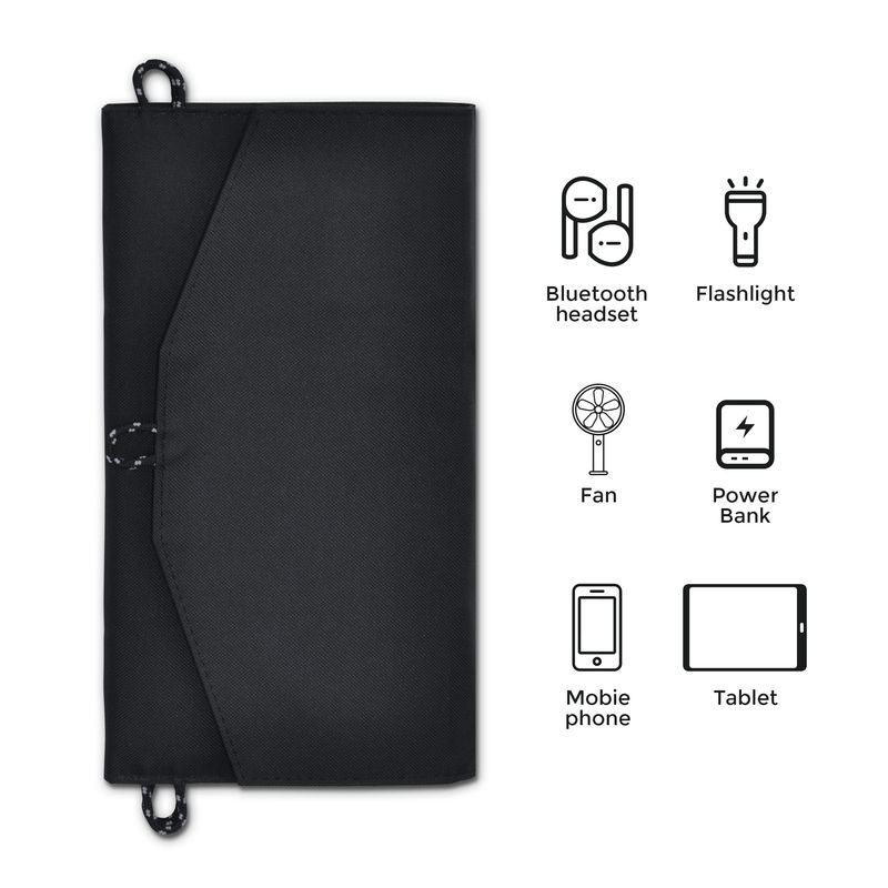 740g de energía solar ETFE 3 plegado 21w 20w panel solar plegable portátil cargador solar plegable bolso para teléfono