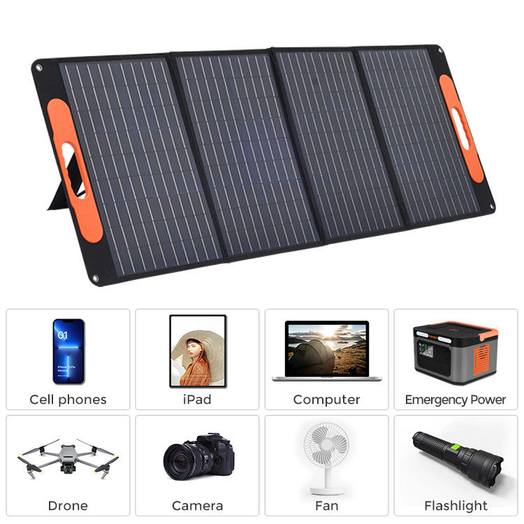 Flexibles y ligeros paneles solares portátiles Silicio monocristalino para caravanas al aire libre 120w