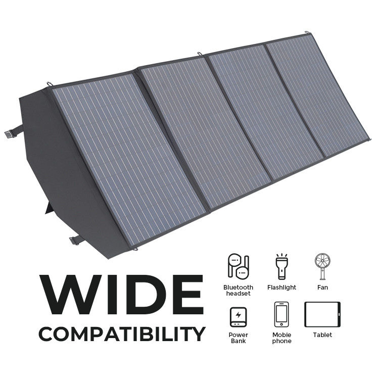 OEM/ODM soportado 200W cargador portátil plegable de paneles solares para acampar y senderismo